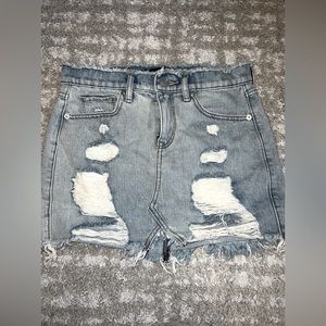 Express Mini Denim Skirt